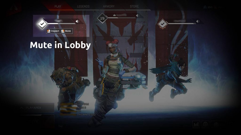 Apex legends mute player ingame